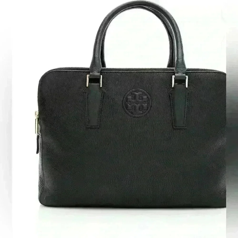 Tory Burch Leather Marion Triple Zip Satchel